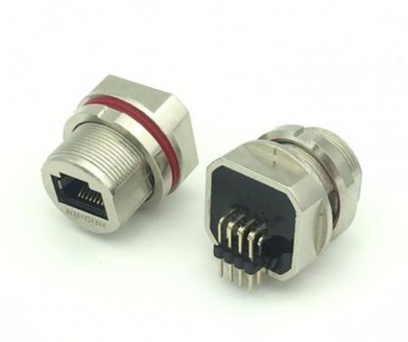 Waterproof Right Angle RJ45 Connector Metal Version - Waterproof Right Angle RJ Jack